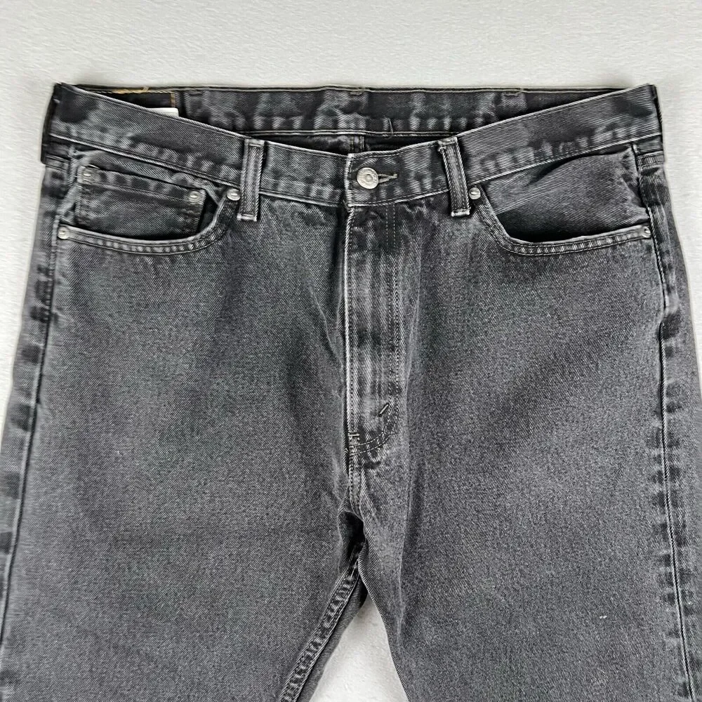 Levi’s 505 Jeans Men’s 40x32 Black Denim Regular‎ Fit Mid Rise Pants